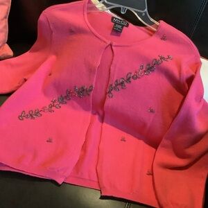 Vintage New York & Company Dusty Pink Cardigan Sweater